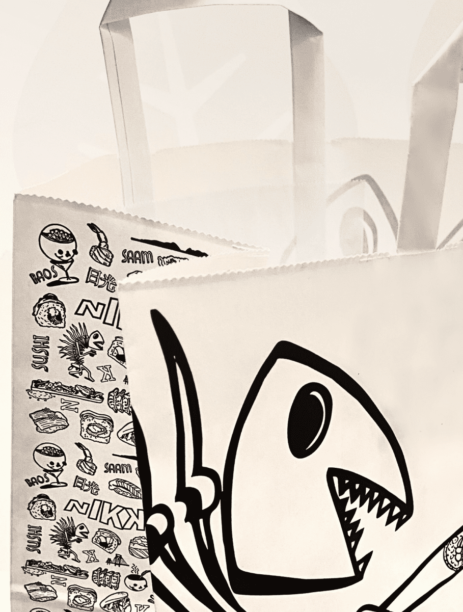 Bolsa personalizada take away sushi