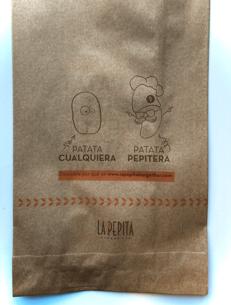 Sobre para personalizar para comida
