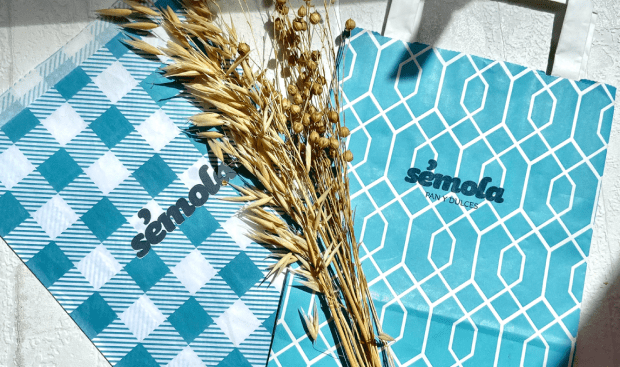 Bolsa personalizada take away y panadería
